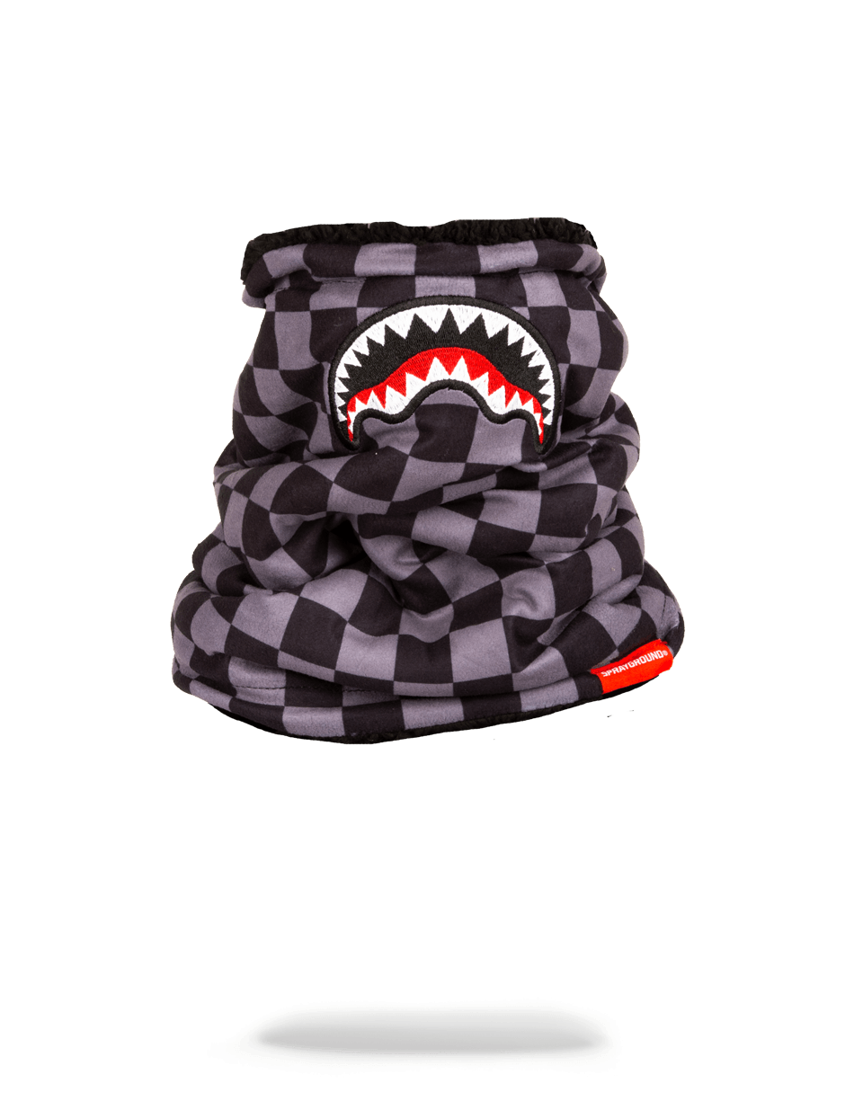 CHECKERED SHARK NECK WARMER