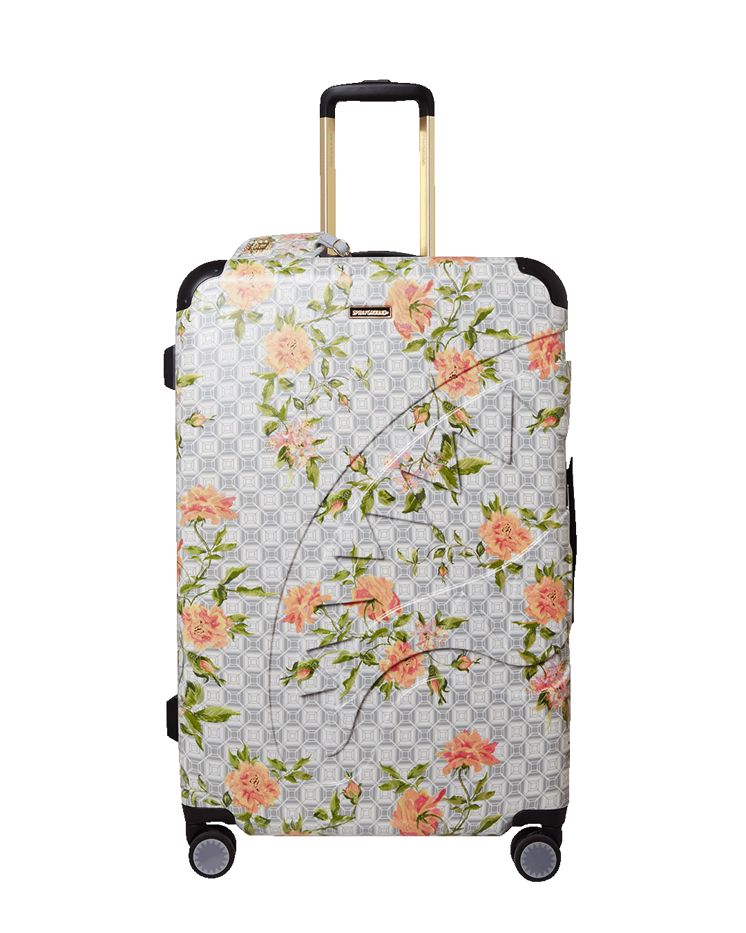 A.I. AFRICAN INTELLIGENCE ELEGANT ENERGY SHARKITECTURE FULL SIZE LUGGAGE - SANDFLOWER COLLAB